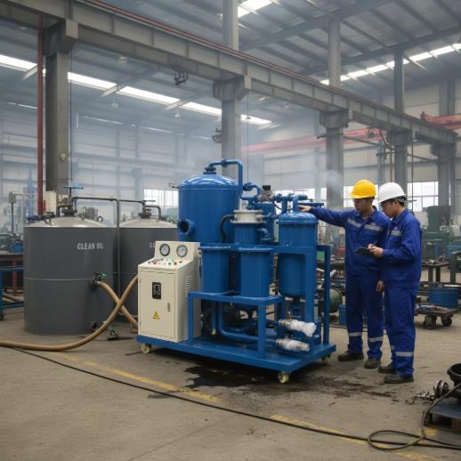 大型制造企業(yè)單級真空濾油機(jī)現(xiàn)場安裝調(diào)試交付項目